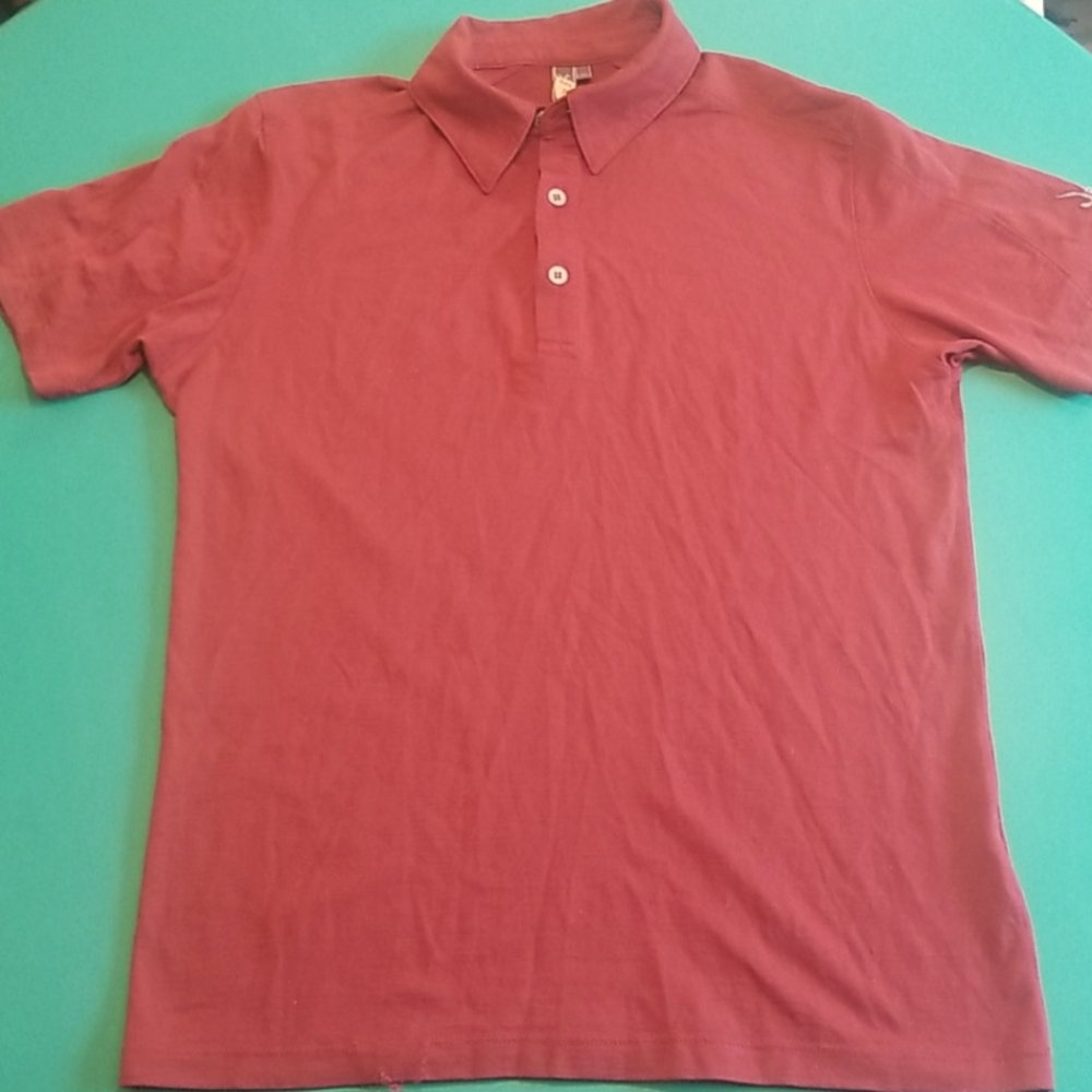 Ibex merino wool mens stretch hiking polo